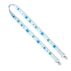 RPET lanyard with full-colour print and two hooks