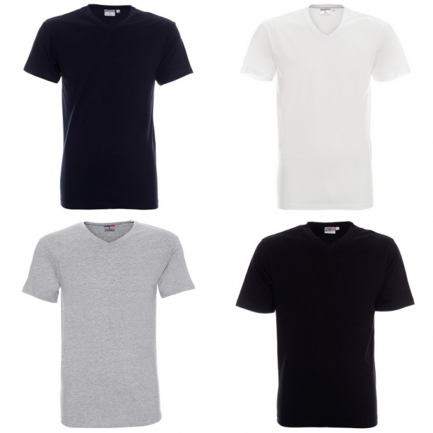 МУЖСКАЯ ФУТБОЛКА ДЛЯ ПЕЧАТИ V-NECK