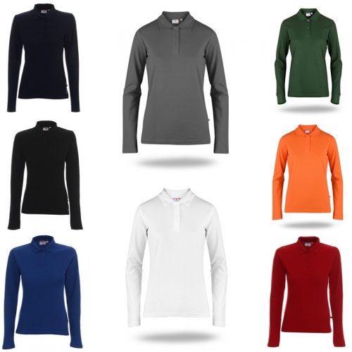 SIEVIEŠU POLO-KREKLS APDRUKAI - LONG COTTON