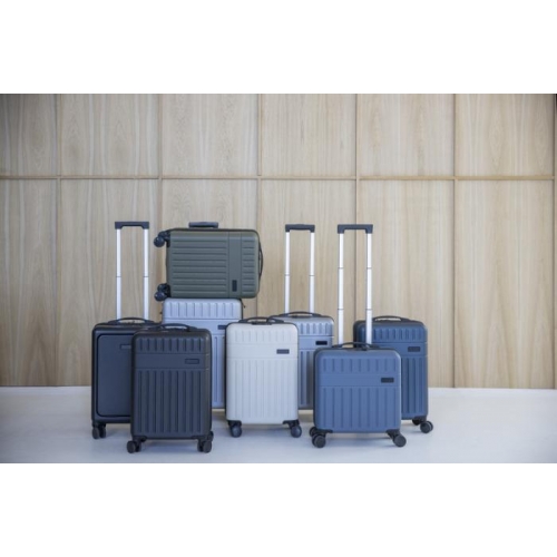 Rover 20″ rokas bagāžas čemodāns no pārstrādāta ABS, 40 l – sudraba