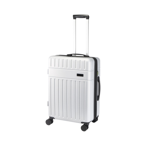 Rover 24″ paplašināms čemodāns no pārstrādāta ABS, 70 l – sudraba