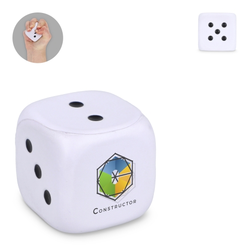Antistresa spēļu kauliņš ar apdruku (cena bez logo)