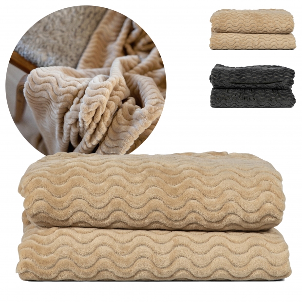 Sagaform Agnes fleece blanket