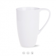 Porcelāna krūze Jaylin ar logo, 400 ml 