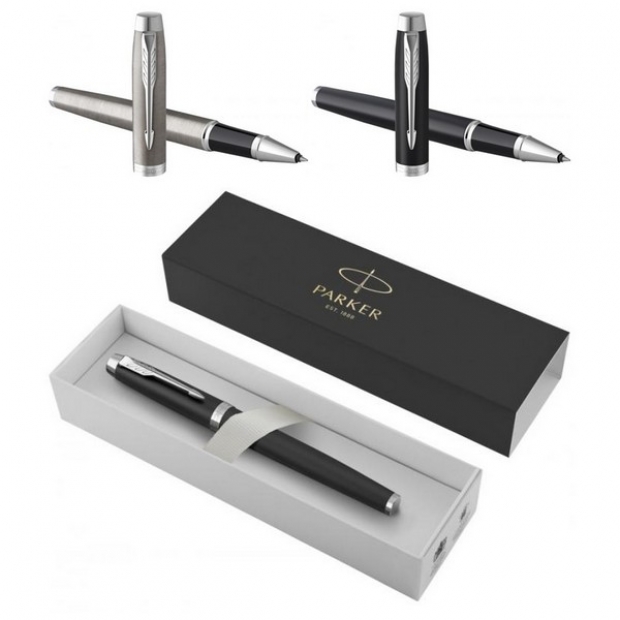 Parker IM  roller tušinukas  su mėlynas rašalas su įspaudu (kaina be logotipas)