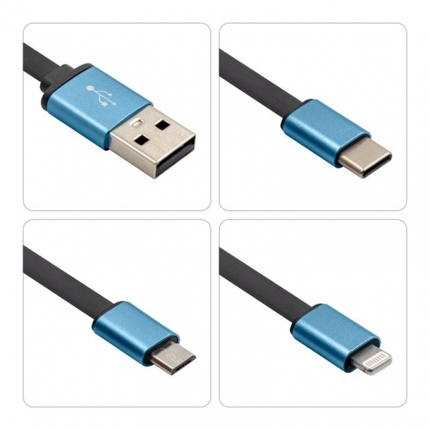 4in1 USB kabeļi Vely ar apdruku (cena bez logo)
