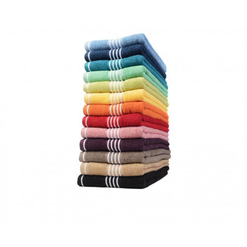 Aukštos kokybės medvilninis rankšluostis Rio Color 500 g/m2, 50x100, 70x140cm, Vokietija