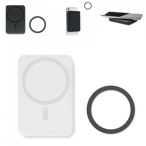 Wireless charging powerbank 5000 mAh Etic with imprint (price without logo)
