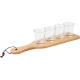 Trays with shot glasses BAMBOO PARTY with logo (price without logo)