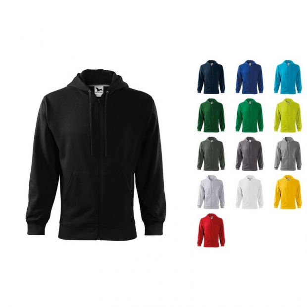 МУЖСКОЙ HOODIE НА МОЛНИИ ДЛЯ ПЕЧАТИ