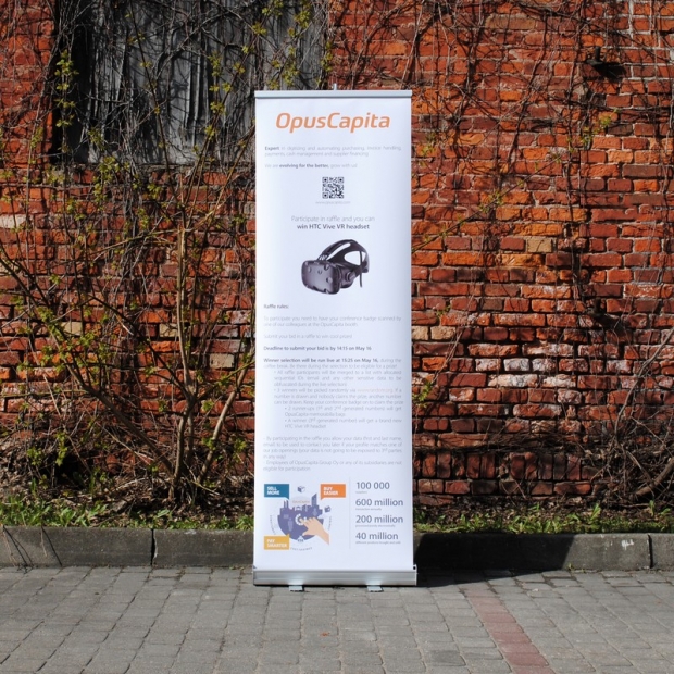 CLASSIC Roll-Up baneris ar individuāla dizaina druku