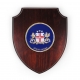 Shield with 2D shaped coin with individual design print