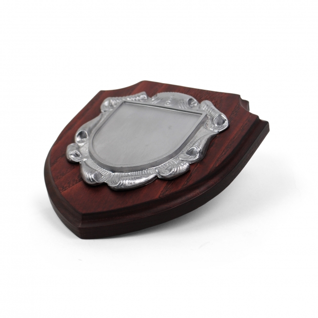 Shield with individual design plate