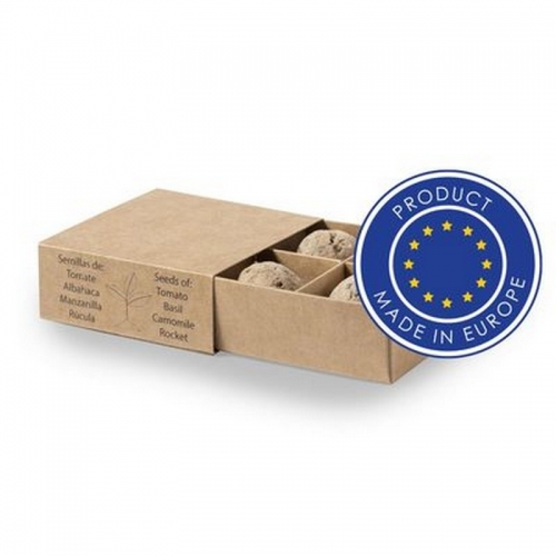 Četru veidu sēklu komplekts ar apdruku (cena bez logo)
