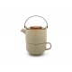 Tea for One Umea, белый, с бамбуковой крышкой