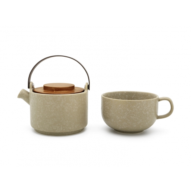 Tea for One Umea, белый, с бамбуковой крышкой