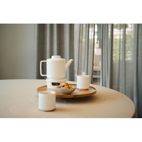Teapots Skagen ar sildītāju un 2 krūzītēm