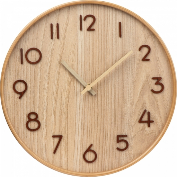 Wooden wall clock for printing (price without logo printing)