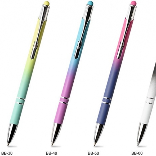 Touch metal ballpen with logo engraving