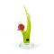 Green Bird – PREMIUM glass statue (handmade)