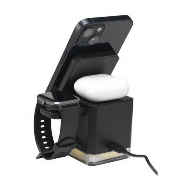 Charging stations 3in1 with imprint (price without logo)
