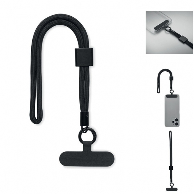 Adjustable phone holder strap with logo (price without logo)