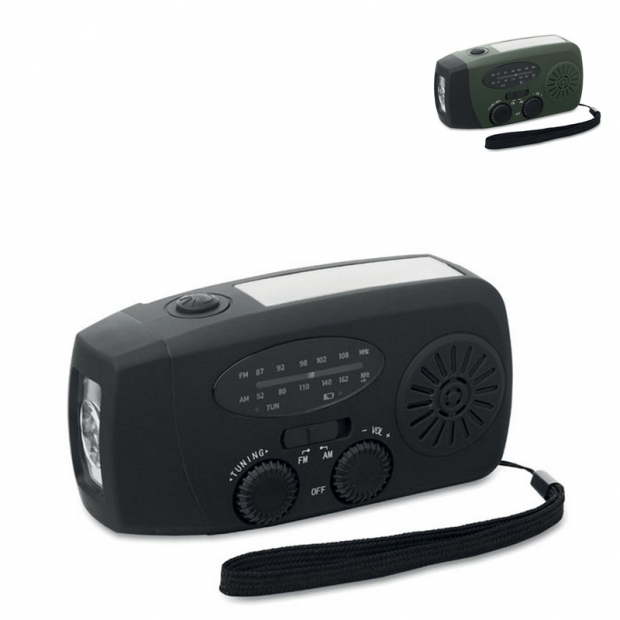 Portable AM/FM radio with imprint (price without logo)