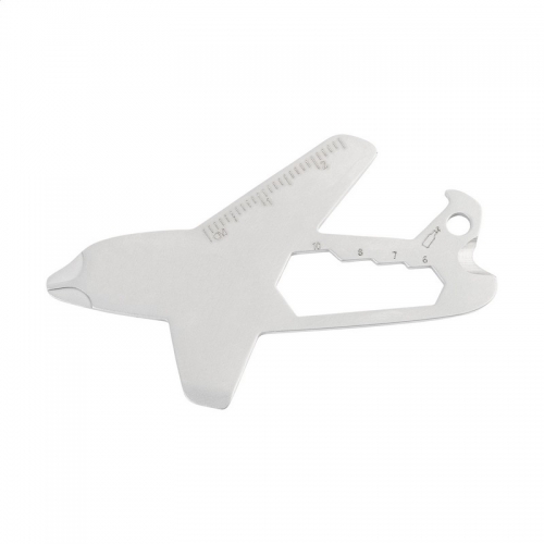 Airplane-shaped multifunctional key chains with print (price without logo)