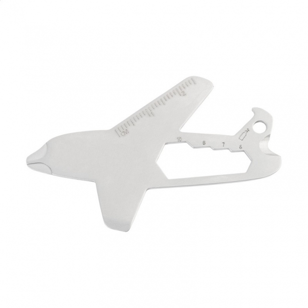 Airplane-shaped multifunctional key chains with print (price without logo)