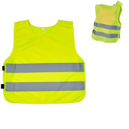 XS izmēra (7-12 gadi) atstarojošās vestes ar apdruku (cena bez logo)
