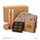 Gift “Gentlemen’s Club” 26N2009 with tumbler, blanket and dark chocolate figurines
