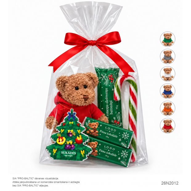 Gift “Under the Christmas Tree” 26N2012 with teddy bear and Christmas treats