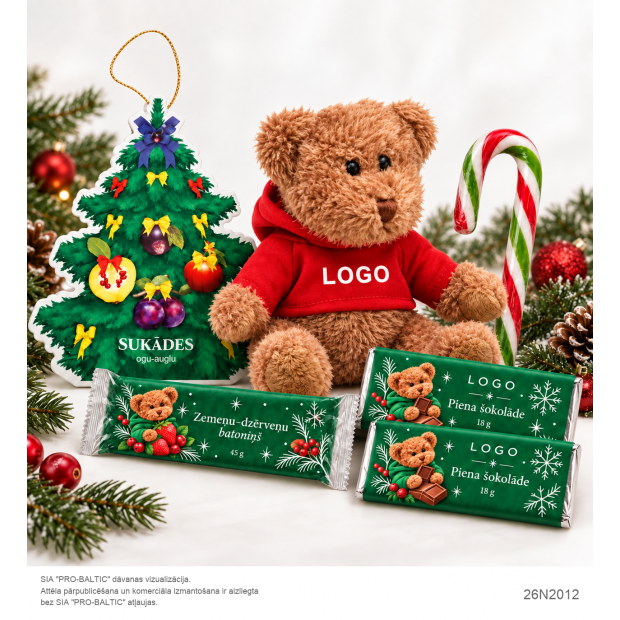 Gift “Under the Christmas Tree” 26N2012 with teddy bear and Christmas treats