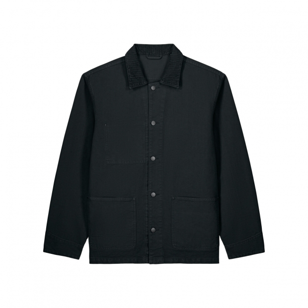 Stanley/Stella Chore Jacket — unisex audekla jaka, 379 g/m² — skats no priekšpuses