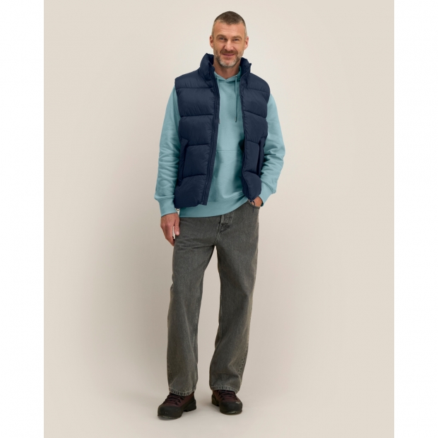Stanley/Stella Puffer Gilet 2.0 — унисекс утеплённый жилет — вид спереди