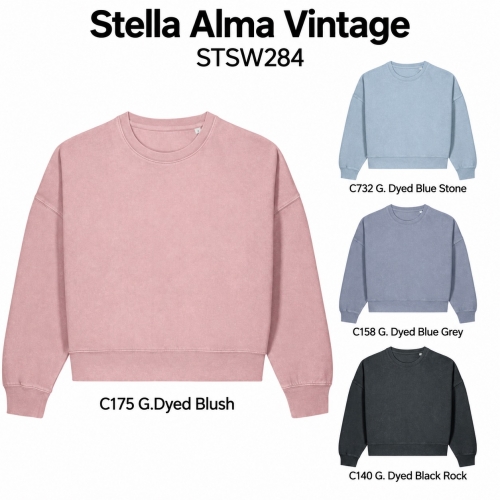 Stella Alma Vintage — женский свитшот, 320 g/m²