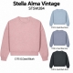 Stanley/Stella Stella Alma Vintage — sieviešu džemperis, 320 g/m² — skats no priekšpuses