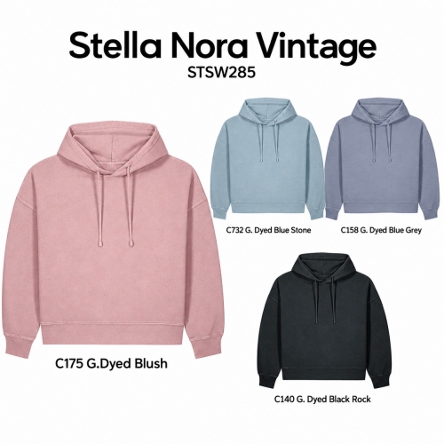 Stella Nora Vintage — женское худи, 320 g/m²