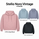 Stanley/Stella Stella Nora Vintage — sieviešu džemperis ar kapuci, 320 g/m² — skats no priekšpuses