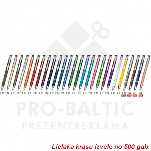 * Pildspalva ar gravējumu Cosmopolitan
