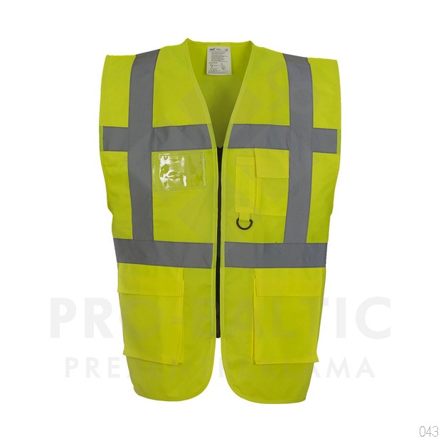 Atstarojošās vestes Fluo ar rāvējslēdzi ar apdruku (cena bez logo)