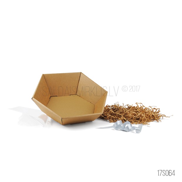 Шестигранная картонная корзина large