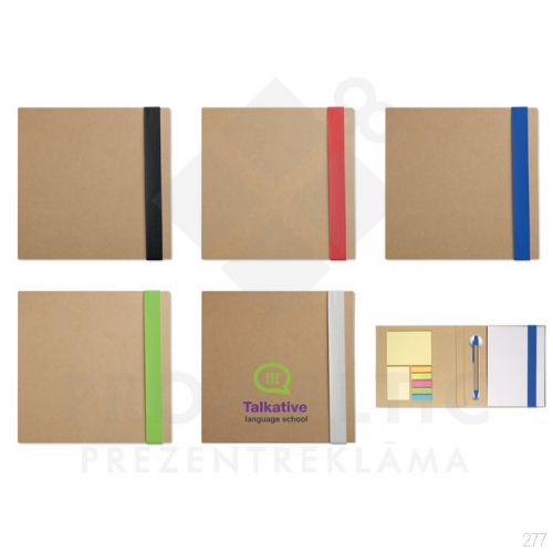 Notebook Qadeta with imprint (price without logo) 
