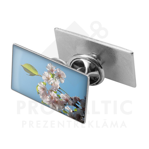 Metal badge with logo 26 mm