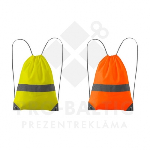 Sports backpacks with reflective band with imprint (price without logo)