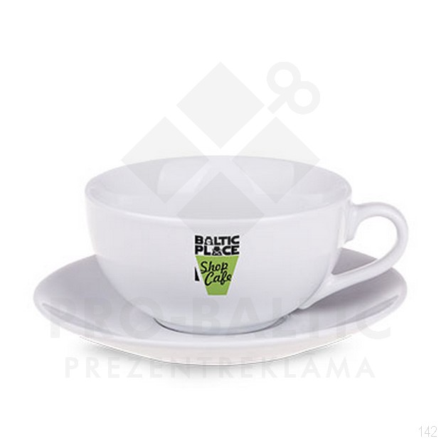 Krūzes ar apakštasēm Ola ar apdruku 200 ml. (cena bez logo)