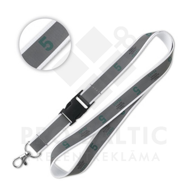 Atstarojošas kakla lentas 1 cm / 1,5 cm / 2,5 cm ar druku